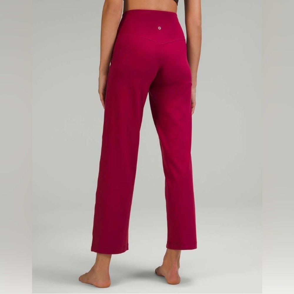 Lululemon Align High-Rise Wide Leg Pant 31” Pomegranate Red Sz 2 Yoga Pants